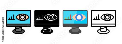 Set of Monitoring Icon
