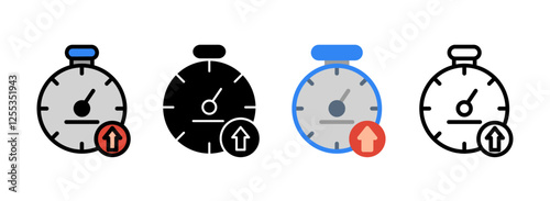 Set of Uptime Icon