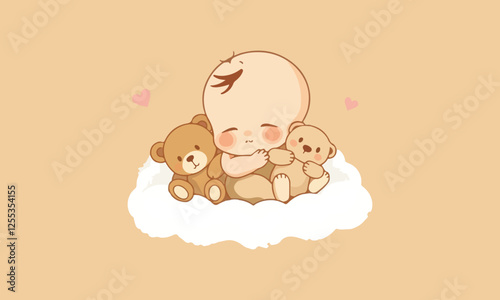 National Napping Day Vector Set | Sleepy Sloth, Cute Cat, Nap Quotes, Cozy Bed, Moon & Cloud, Flat Illustration. Print ready eps