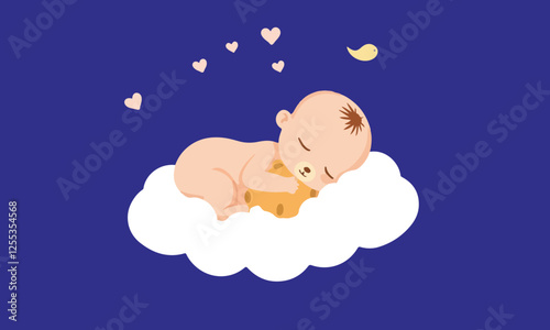 National Napping Day Vector Set | Sleepy Sloth, Cute Cat, Nap Quotes, Cozy Bed, Moon & Cloud, Flat Illustration. Print ready eps