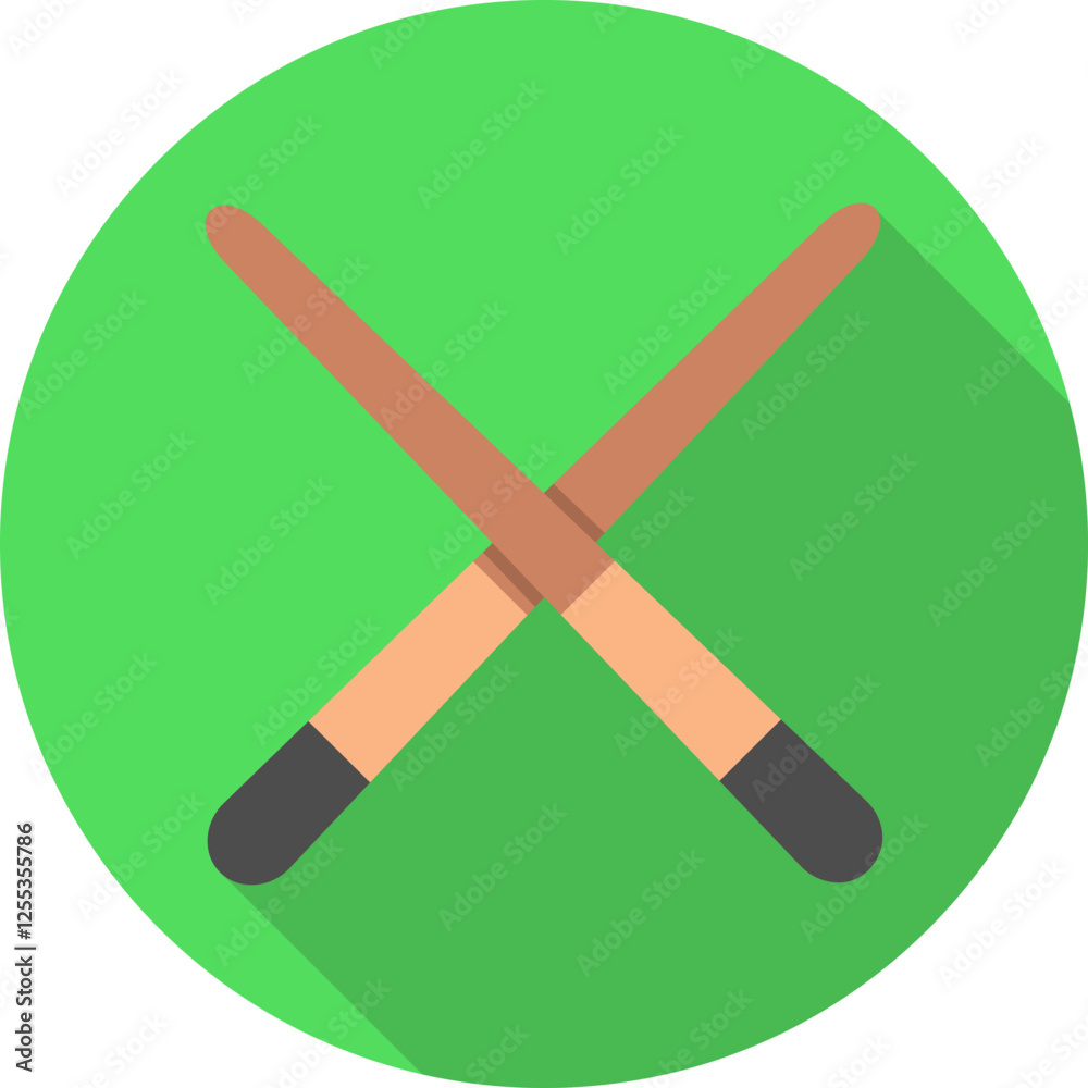 Obraz premium Pool Cue Vector Icon