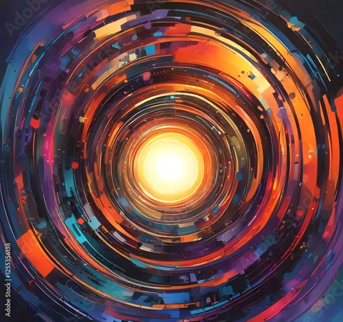 Illustration of abstract technology background.