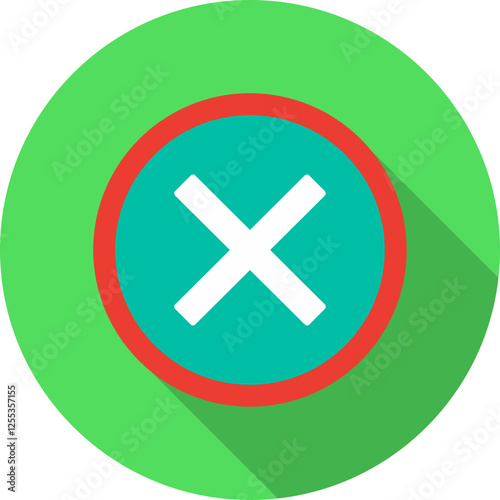 Do Not Cross Vector Icon