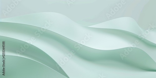 A simple minimalist design with a pastel mint green background, Abstract lines and minimal textures, Minimalist artistic style