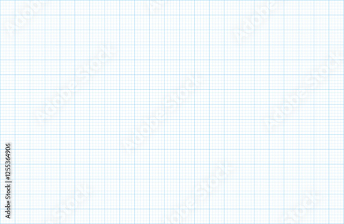  Texture of graph paper, Blue grid line paper sheet