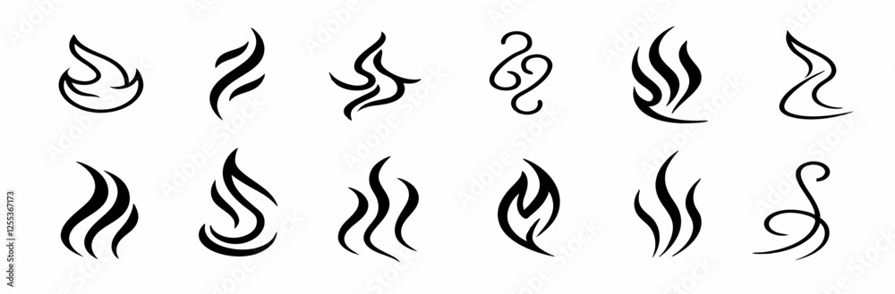12 Professional Flame Icons: Minimalist & Stylized Black Vector Graphics for Branding. 12 Professional Flame Icons: Minimalist & Stylized Black Vector Graphics for Branding.