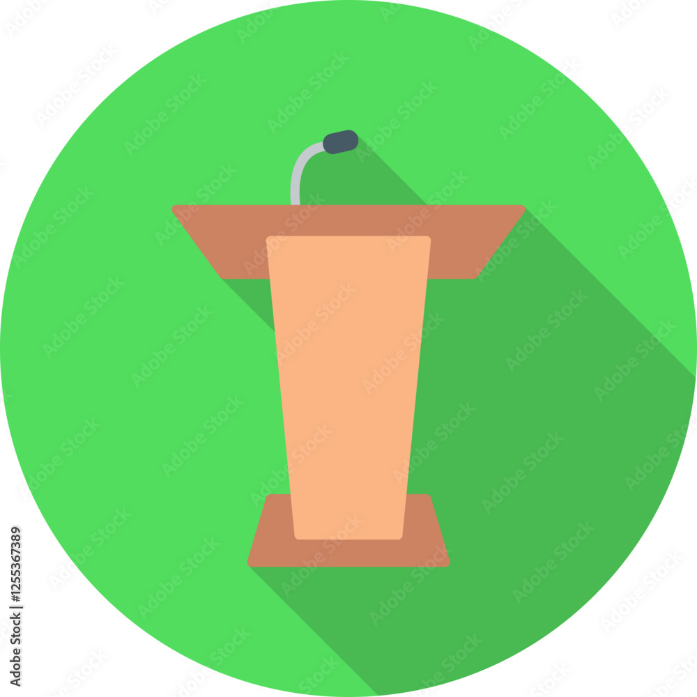Podium Vector Icon Podium Vector Icon