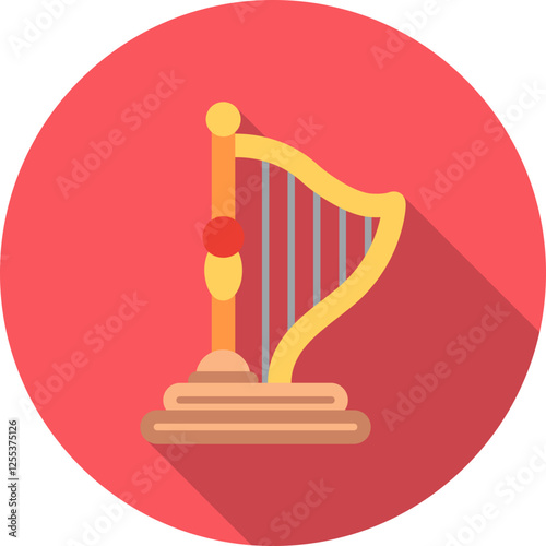 Harp Vector Icon