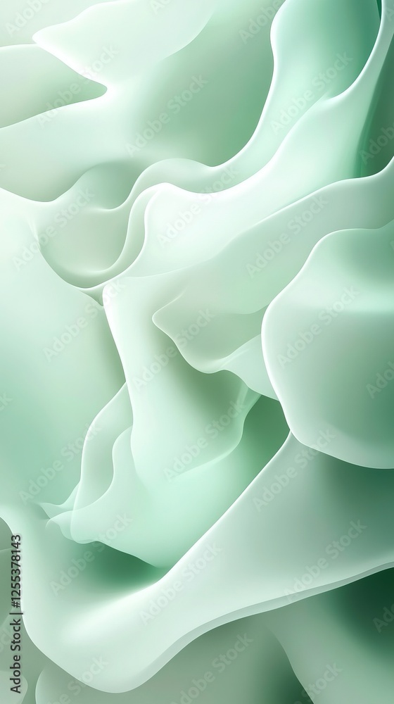 Fototapeta premium abstract green pastel color vertical background