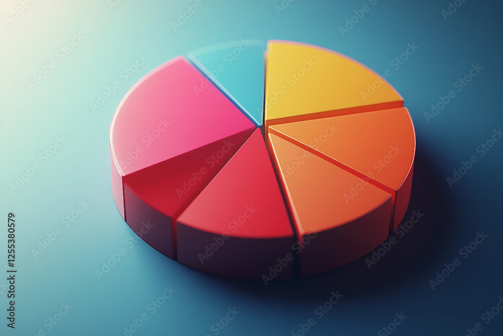Obraz premium Abstract financial visualization generated with AI