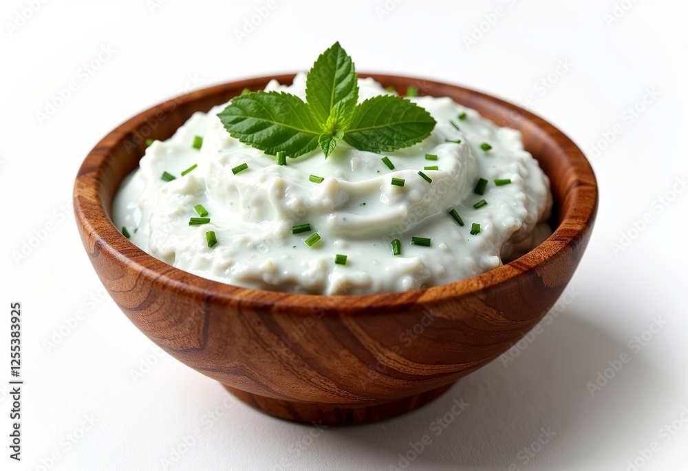 Tzatziki Sauce Close-Up: Fresh & Creamy Greek Dip in Wooden Bowl, Ideal for Food Photography & Mediterranean Restaurant Menus
Tzatziki Sauce Close-Up: Fresh & Creamy Greek Dip in Wooden Bowl, Ideal for Food Photography & Mediterranean Restaurant Menus