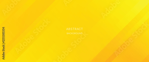 Vibrant yellow orange gradient background with overlap line, modern and cheerful backdrop for summer season. Vector illustration.