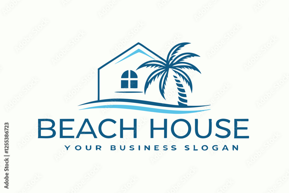 Naklejka premium beach house logo