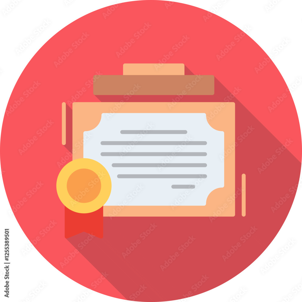Certificate Vector Icon Certificate Vector Icon