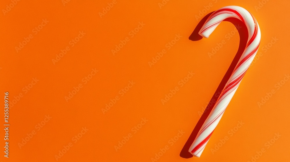 Geometric Candy Cane Still Life on Vibrant Orange Contemporary Festive Marketing and Branding with Seasonal Treats - Engaging Holiday Visuals for Retail and E-commerce Geometric Candy Cane Still Life on Vibrant Orange Contemporary Festive Marketing and Branding with Seasonal Treats - Engaging Holiday Visuals for Retail and E-commerce
