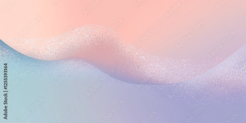 Fototapeta premium Pastel Dreamscape: Soft Gradient Textures. A serene abstract image featuring soft gradients of pastel pink, blue, and purple with delicate textures, evoking a tranquil and dreamy atmosphere.