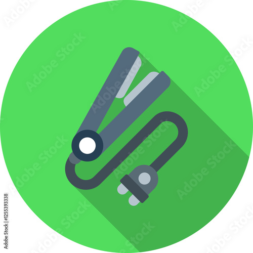 Hair iron Vector Icon