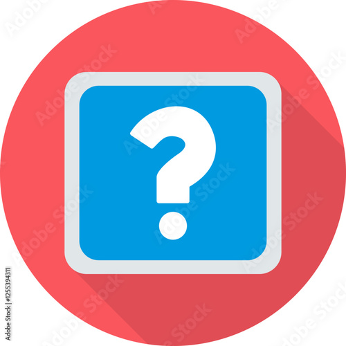 Unique Question Mark Vector Icon