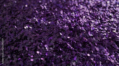 Abstract Purple Glitter Confetti Design - Festive Background for Christmas, Birthdays, and Club Events
