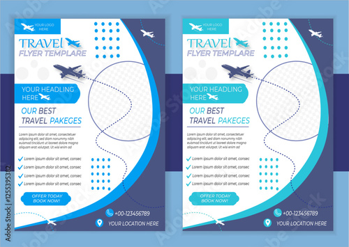 Travel Flayer Design Or Social Media Poster Design And Creative Travelling Agency Design Template