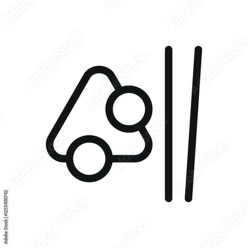 Billiard club line icon, billiard room vector symbol with editable stroke