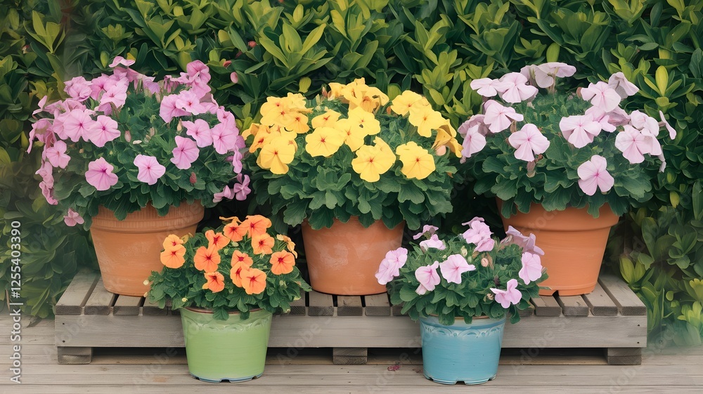 Fototapeta premium flowers in a garden