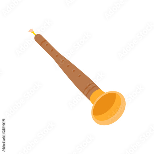 Shehnai, Diwali, Hindu, Indian Symbol Illustration