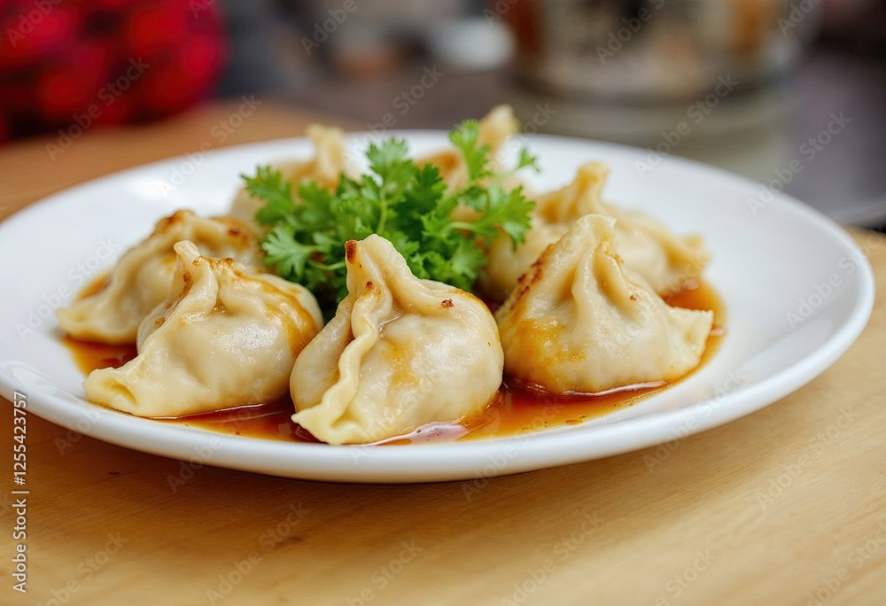 delicious dumplings with sauce delicious dumplings with sauce
