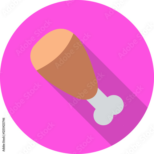 Cooked Ham Vector Icon