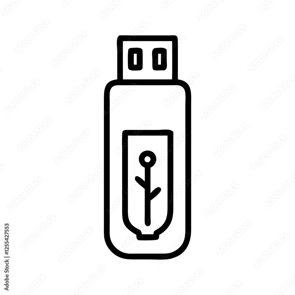 USB drive icon, portable data storage USB drive icon, portable data storage