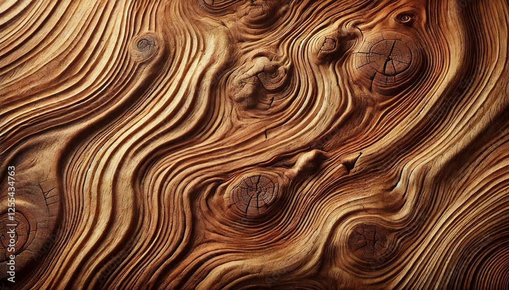 custom made wallpaper toronto digitalA highly detailed close-up of a wooden texture, showcasing natural grain patterns, knots, and organic imperfections. The wood appears slightly aged