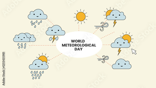 World Meteorological Day Weather Symbols