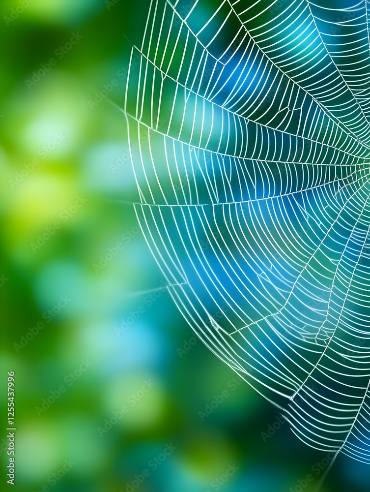 Dewy spider web against a bokeh background. Can be used for nature, spring, autumn, or Halloween concepts, projects and more Dewy spider web against a bokeh background. Can be used for nature, spring, autumn, or Halloween concepts, projects and more