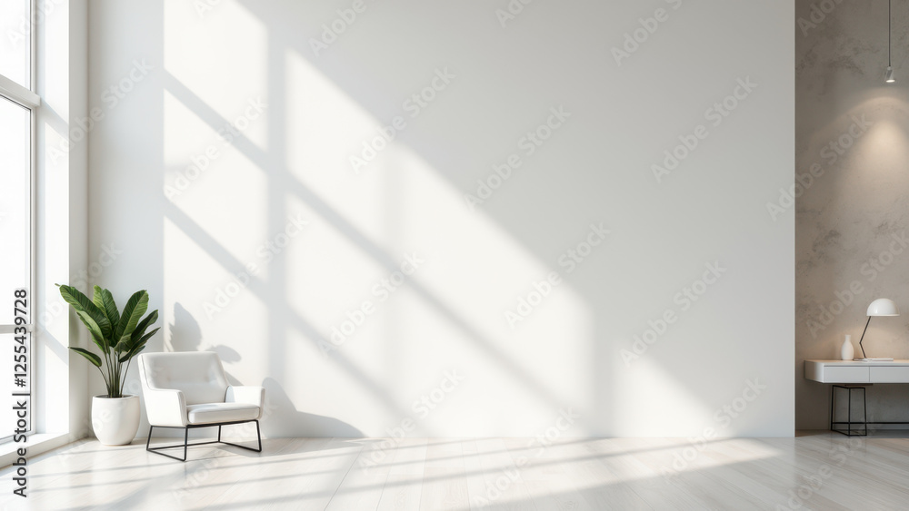 Modern office space with large windows showcasing sunlight and view, featuring minimalistic furniture and acoustic ceiling panels. Modern office space with large windows showcasing sunlight and view, featuring minimalistic furniture and acoustic ceiling panels.