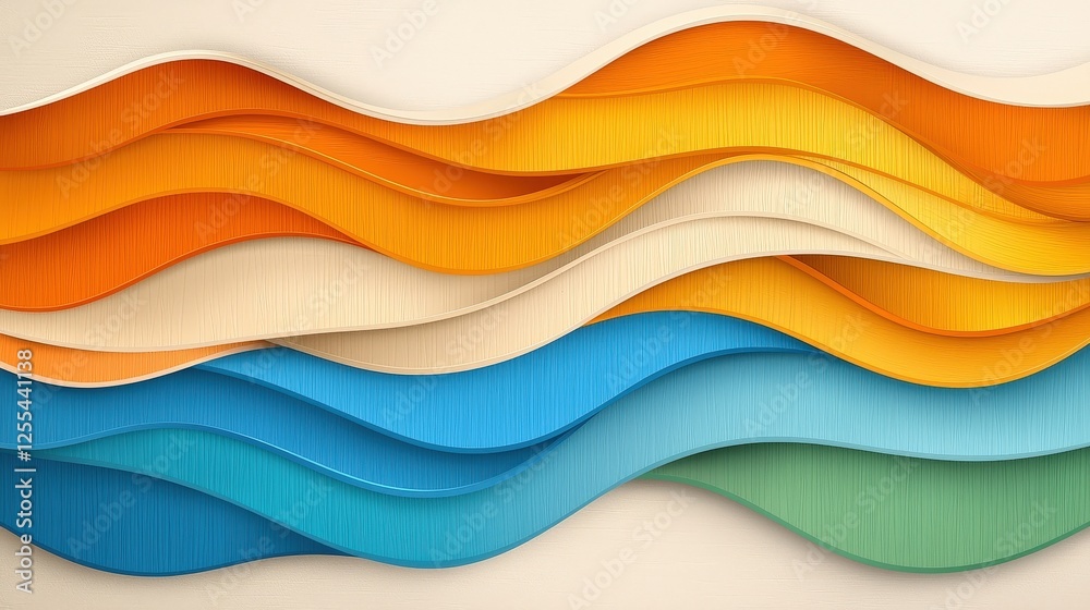 Abstract Wavy Patterns in Warm and Cool Tones for Creative Backgrounds and Designs Abstract Wavy Patterns in Warm and Cool Tones for Creative Backgrounds and Designs