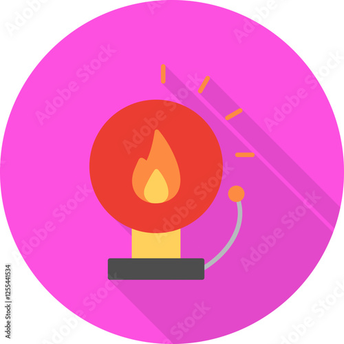 Unique Fire Alert Vector Icon