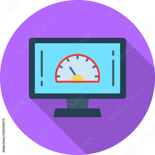 Speed Test Vector Icon