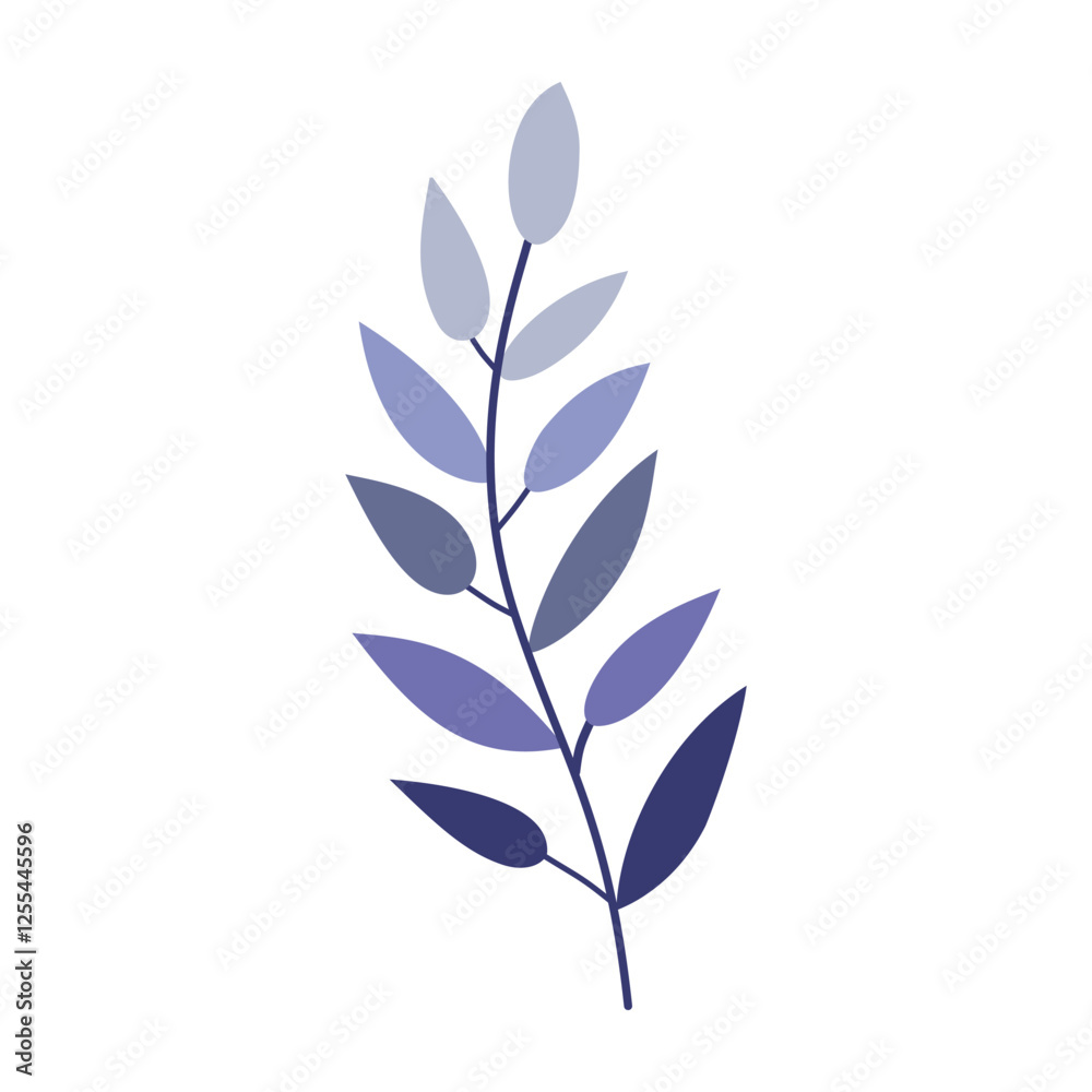 Plant leaf, branch. Icon, vector illustration Plant leaf, branch. Icon, vector illustration