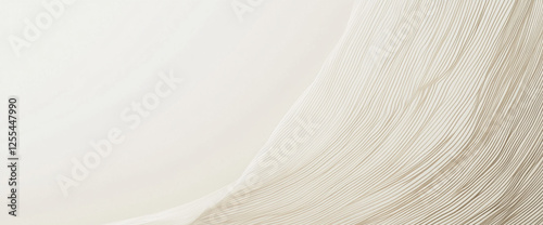 Abstract minimalistic image with diagonal lines in cream and beige colors, creating a smooth and elegant design, symbolizing simplicity and fluidity in modern art and design concepts.