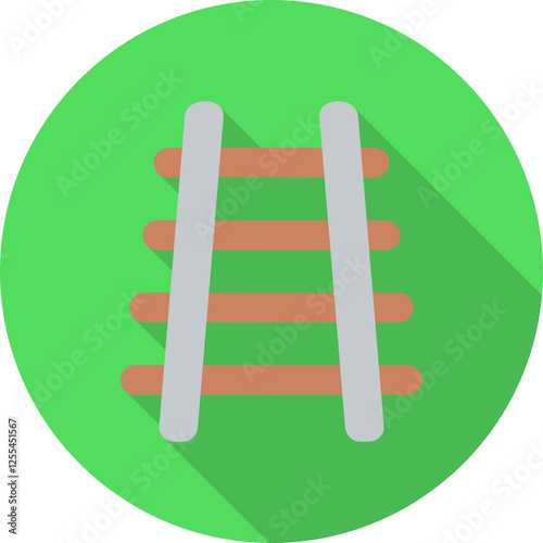 Train Tracks Vector Icon