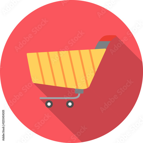 Unique Shopping Cart Vector Icon