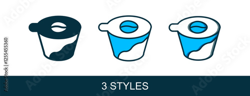 Filled outline Pour over coffee maker icon isolated on white background. Alternative methods of brewing coffee. Coffee culture. Vector
