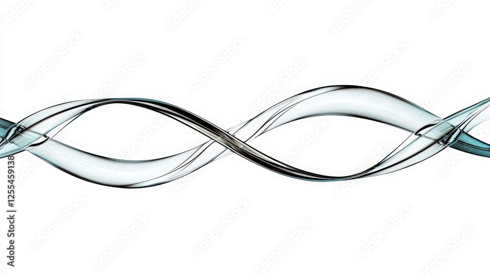 Elegant Curved Glass Design With Fluid Motions and Light Reflections Elegant Curved Glass Design With Fluid Motions and Light Reflections