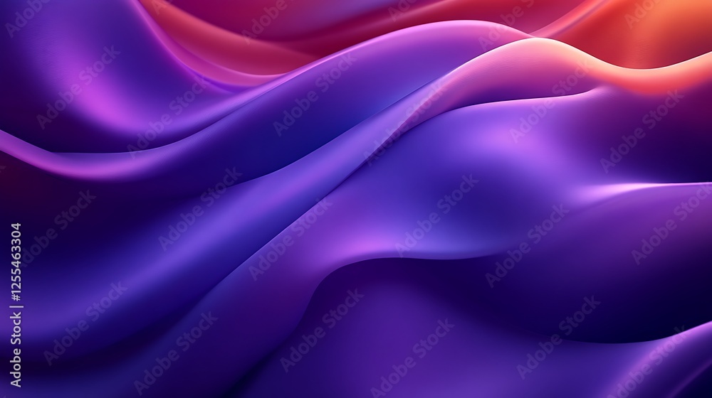 Obraz premium Abstract Purple and Orange Wave Abstract Background