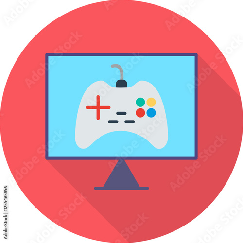 Unique Online Games Vector Icon