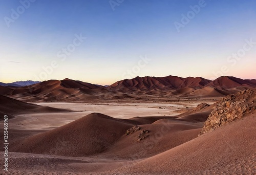 landscape of huacachina desert in ica peru