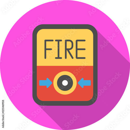 Fire Button Vector Icon