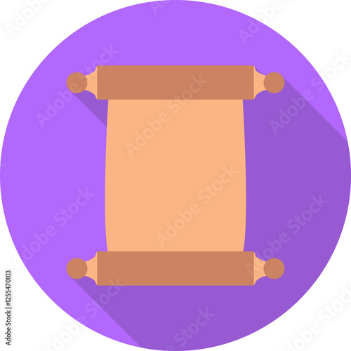 Scroll of Paper Vector Icon