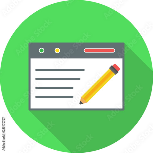 Unique Blogging Service Vector Icon