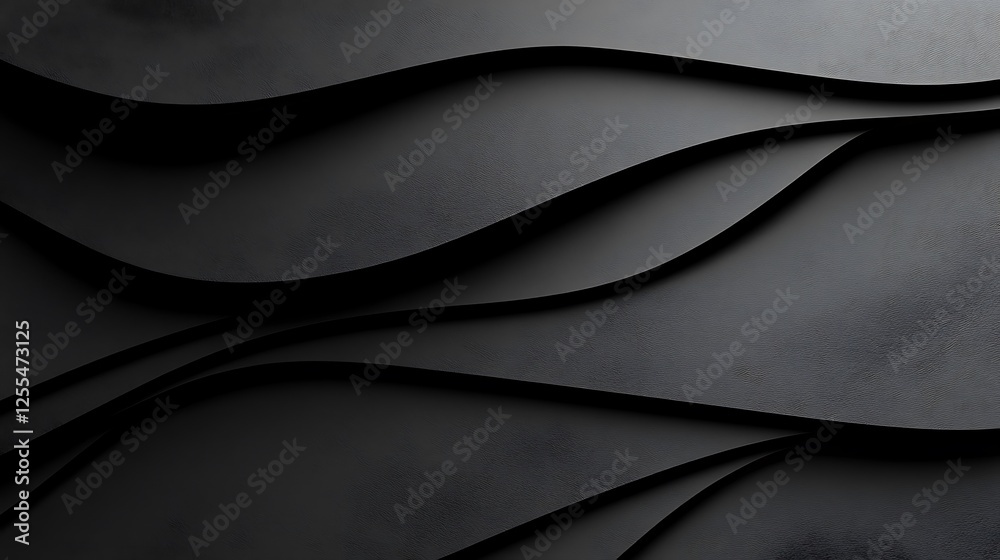 Fototapeta premium Dark wavy abstract background (3)